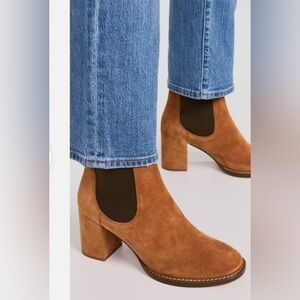 Ulla Johnson Tan Suede Heeled Boots
